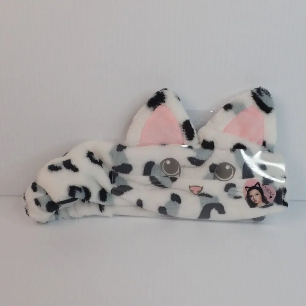 Oheya Necomimi Cat Ear & Kumamimi Bear Ears Plush Headband Lot of 2 NEW